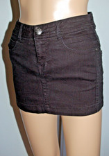 Mini micro jupe jean noire sexy marque Jennyfer taille 34