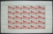 n°346 N** en feuille complète avec CD du 4/5/37: Sports de stade (cote 104€)