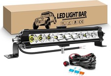 Barre de led 4x4, 11" 27 cm 30W Slim Rampe led Bar avec 12v faisceau kit, RIG2