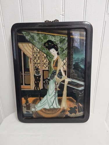 Tableau chinois fixé sous - chinois,