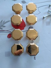 8 poignées de porte tiroir commode ou autre laiton massif