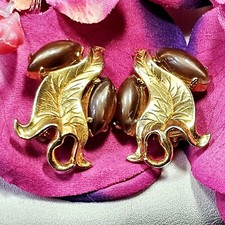 Clips Vintage Elsa Schiaparelli Liserons 24x37mm Signés