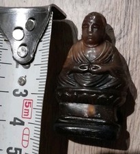 Ancien figurine divinité Chinoise old China Chine en pierre Lard Jade ? Bouddha 