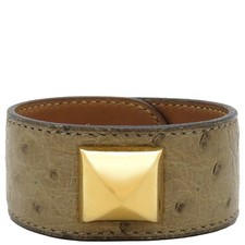 Bracelet Hermes Medor Autruche Beige M Excellent