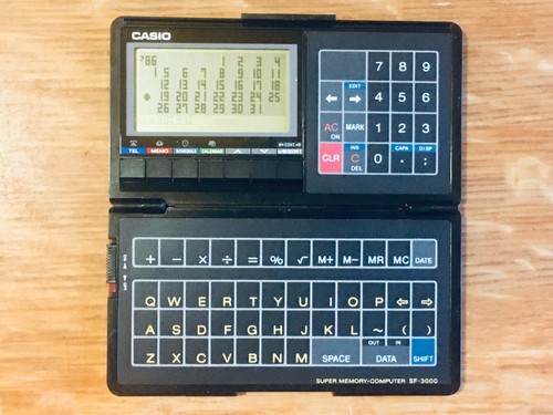 Casio 3000 data bank - bank, avec