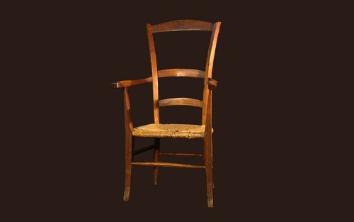 Fauteuil paille xixème - fauteuil,