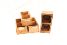 Vieux Caisse Bois 11,5x21x7,5cm de Transport Rangement Appareil Mesure Vintage