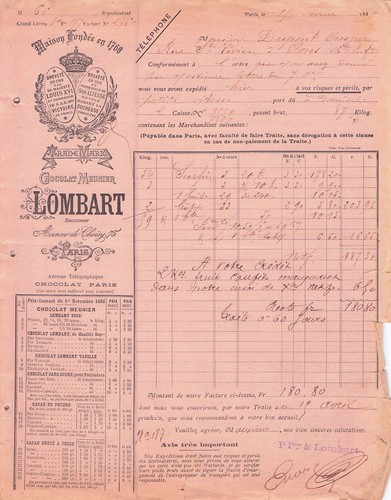 Paris chocolatier lombart - 75,