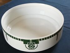 Ancienne COUPE BASSINE CUVETTE de TOILETTE faïence St AMAND décor vert ART DECO 