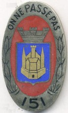 INFANTERIE / 151° RI - ABDP -
