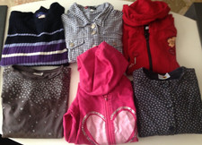 Lot enfant fille  8 - 10 ans pull haut gilets à capuche vestes 6 pièces