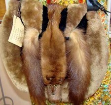 Mink/Faux Fur Artisan Handbag!
