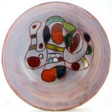 COUPE Ancienne Céramique MC TREINEN à VALLAURIS Vintage 50/60 crociani/miro...