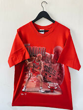 Vintage 90s NBA Pro Player Dennis Rodman Chicago Bulls T-shirt Red