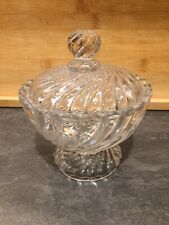 BACCARAT JOLIE BONBONNIERE EN CRISTAL MOULE MODELE BAMBOU TORS SIGNEE