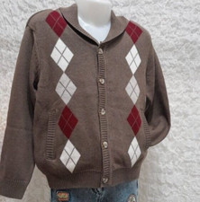 HG23/ Gilet Garçon Marron