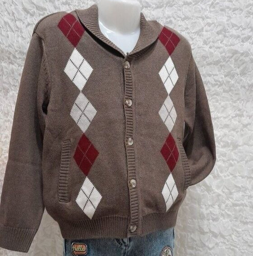 Hg23 gilet garçon marron - garçon,