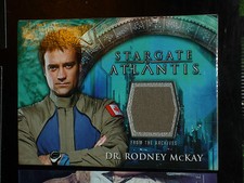 STARGATE ATLANTIS RARE COSTUME CARD CARTE DR. RODNEY MCKAY RITTENHOUSE NOT SG.1