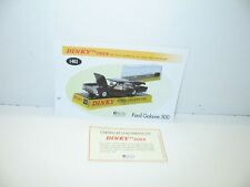 1 fiche + certif. DINKY TOYS ATLAS repro ref 1402 Ford galaxie