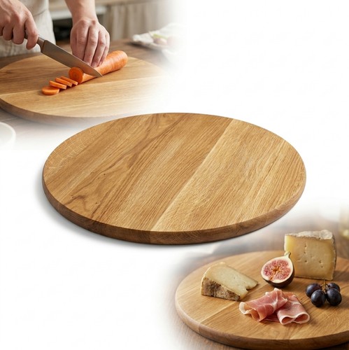 Planche ronde chêne - planche,