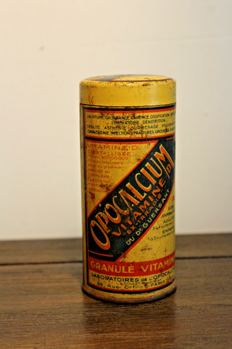 Ancienne boîte tube tôle - tube,