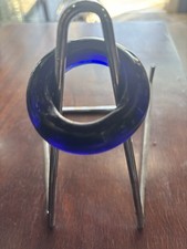 ancien Anneaux verre Collier Cheval XIX°