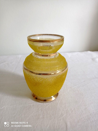 Ancien vase verre granite - ancien,