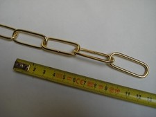 Chaine maille rectangle acier