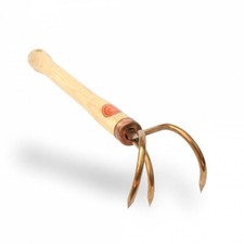 OJ: Griffe-sarcleuse VELES en cuivre, 3 dents à manche court 