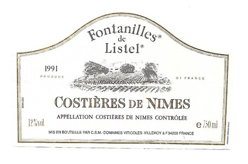 Etiquette costières de - etiquette,