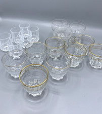 Lot 17 verres anciens apéritif et digestif bistrot – vintage 1950–80