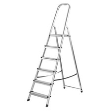 Escabeau en alu 6 marches - pliable - Echelle D17214