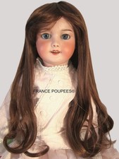 Perruque Jumeau® poupée ancienne Française, Allemande du XIX ème-T27/29cm (11")