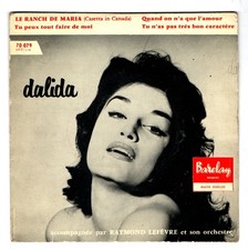 Dalida - 45 T EP Le Ranch de Maria (1957 - 3ème poch)