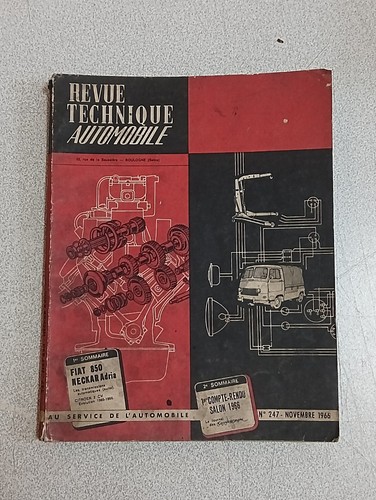 Rta revue technique - revue, automobile