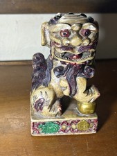 Statuette Sculpture Asie Chien