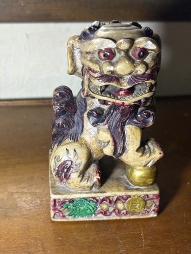 Statuette sculpture asie chien - asie,