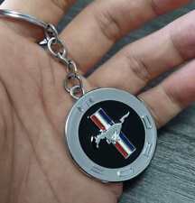 Porte clé   Ford Mustang logo double face neuf sous blister 