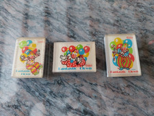 3 GOMMES ERASER FANTASTIC CLOWN Collection Citation VINTAGE Année 80 NEUVE JAPAN