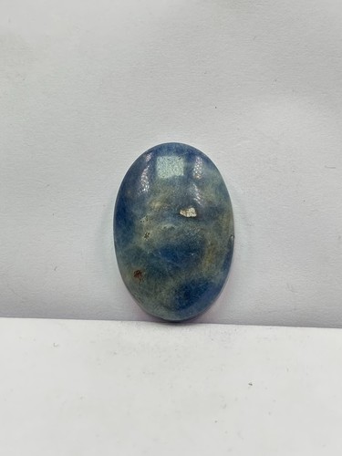 Cabochon saphir bleu lisse