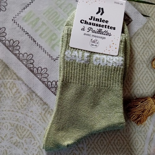 Chaussette paillettes sale - ,