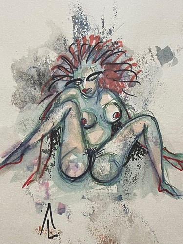 Unique dessin original femme