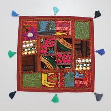 Housse de coussin patchwork