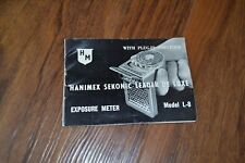 Guide Vintage Hanimext Sekonic