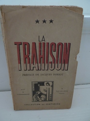 Trahison jacques doriot lvf - trahison,