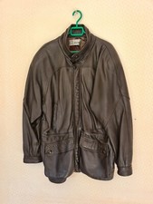 Blouson Veste En Cuir Perfecto Homme Vintage Marron Taille 52