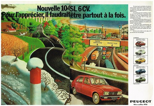 Publicite 1976 peugeot 104 - ,