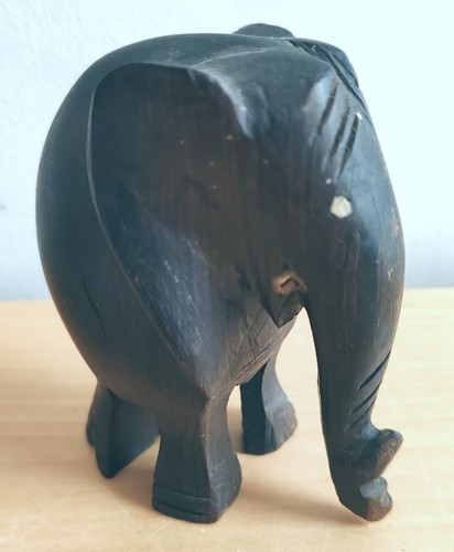 éléphant vintage bois - en,
