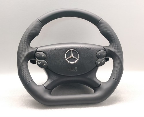 Volant plat cuir mercedes - plat,