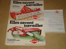 2 Affiches murales 29x40cm Matériel Agricole KUHN no Tracteur IH SFV David Brown